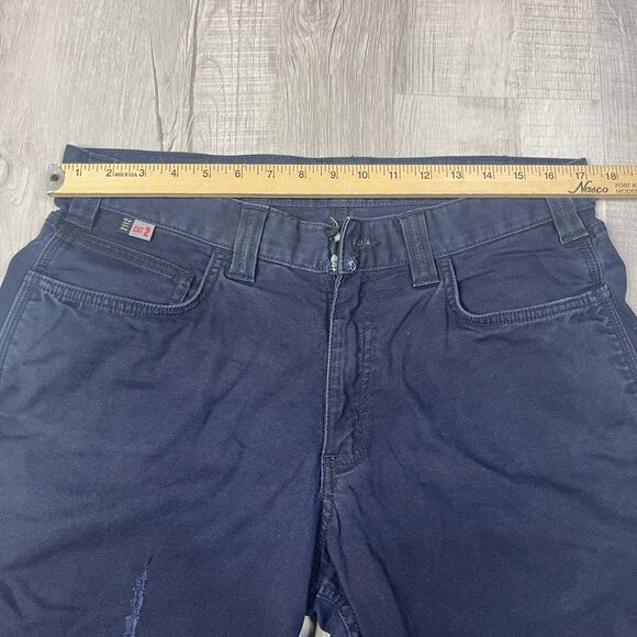 READ Carhartt FR Cat2 36x30 Men Flame Resistant Navy Relaxed Pants BN2517-FRM Q - Picture 10 of 15